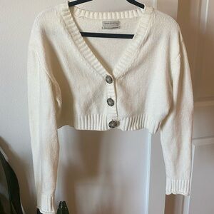 Urban Outfitters Chenille Cropped Cardigan